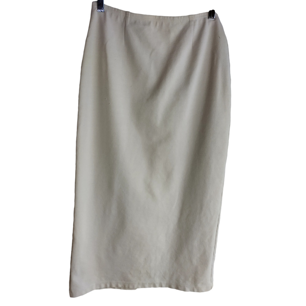 Carolina Colours Womens High rise/waist Midi Pencil Skirt Beige Size Small